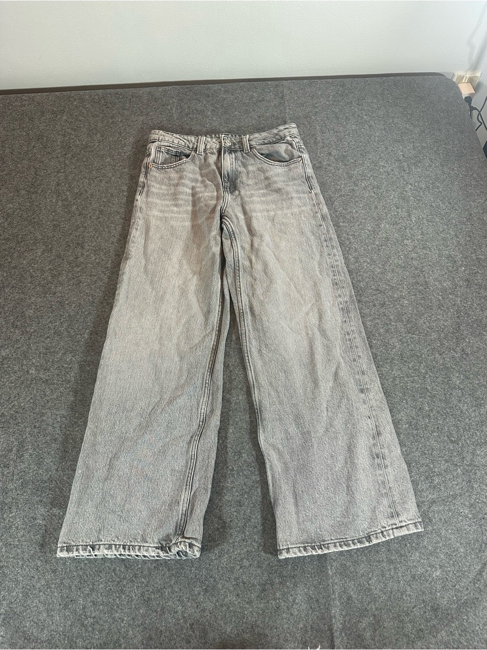 Zara Kids Wide-Leg Gray Jeans